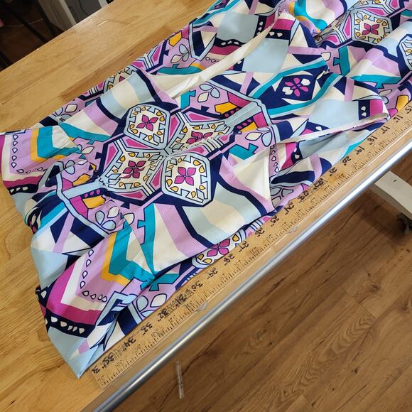 Annie Griffin Max Geometric Print Colorful Purple Pink Size 2 - Picture 10 of 16